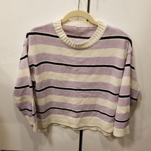 Aesthetic K-Fashion Striped Sweater